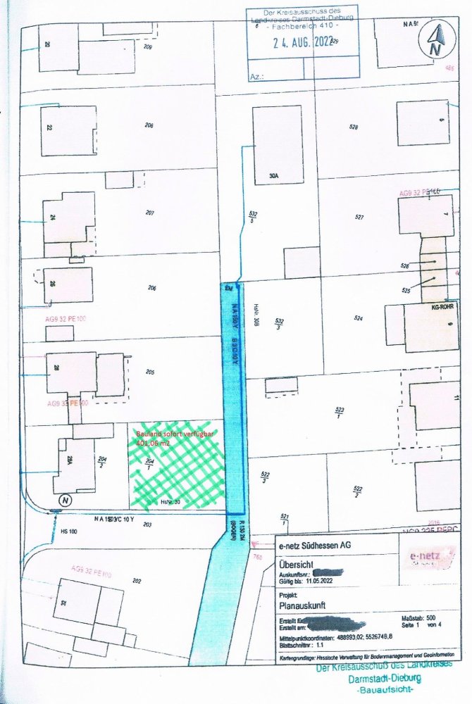 Terreno em Darmstadt-Dieburg, Germany 401 m² N.º 218048