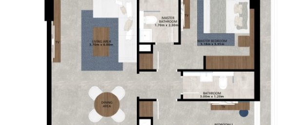 Apartamento de 2 dormitorios en Jumeirah Village Circle, UAE No. 15258 2