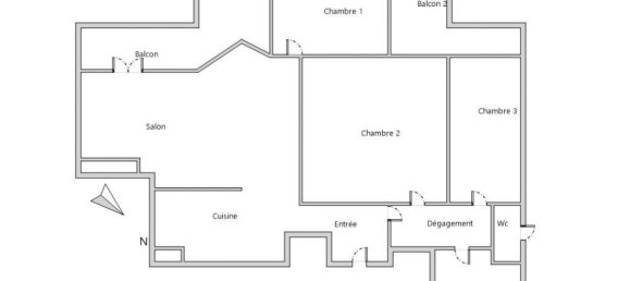 3 غرف نوم شقة في Bois-Colombes, France رقم 166105 6