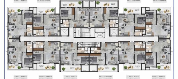 Квартира с 2 комнатами в Аланья, Турция № 9627 23