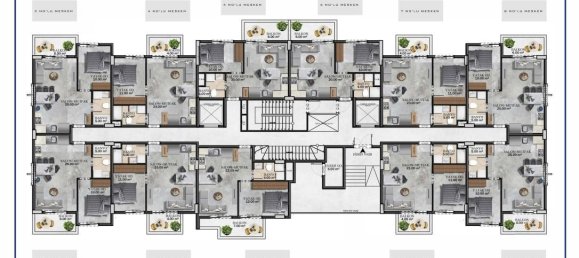 Квартира с 2 комнатами в Аланья, Турция № 9627 22