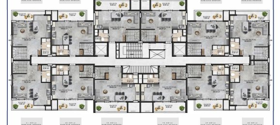 Квартира с 2 комнатами в Аланья, Турция № 9627 24