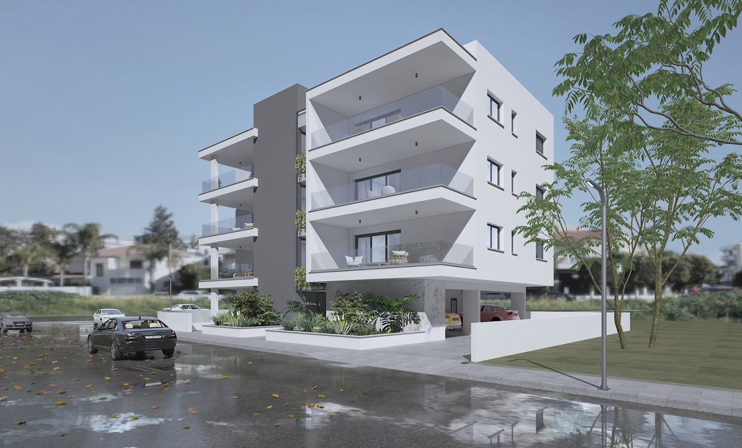 Apartamento de 3 dormitorios en Lakatamia, Cyprus No. 3116