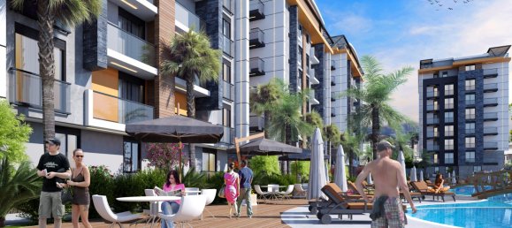 Квартира 1+1 в Серик, Турция № 32286 3