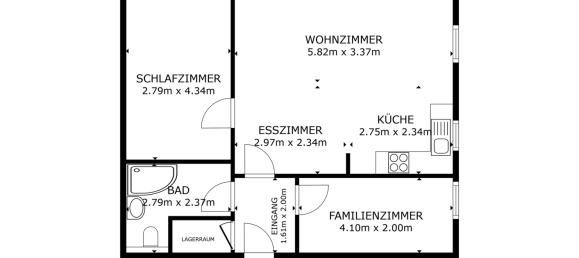 Квартира с 2 спальнями в Энц, Германия № 107069 16