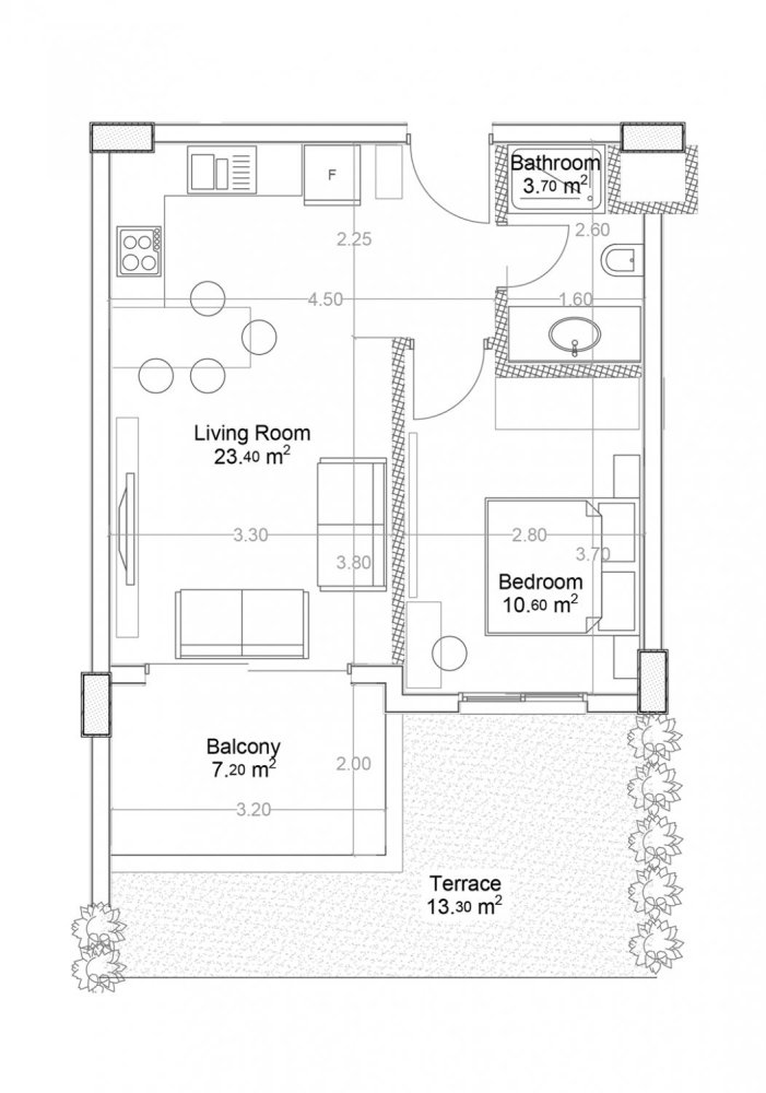Apartment 1+1 in Yekta Green Life Gazipasa Residence, Gazipasa, Turkey No. 39490 1