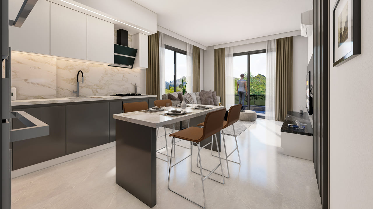 Квартира 3+1 в Аланья, Турция № 38559