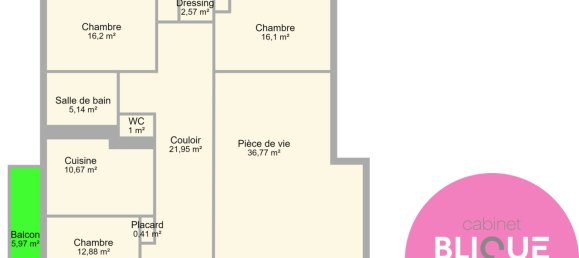 3 غرف نوم شقة في Nancy, France رقم 51340 19