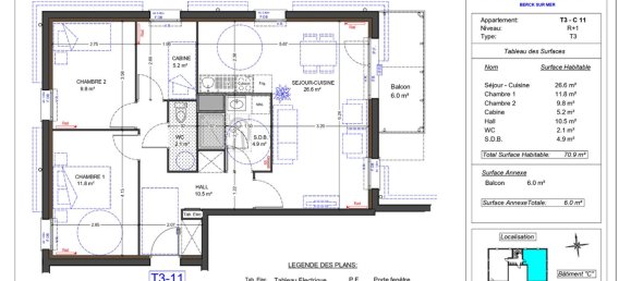 2 chambres Appartement à Berck, France No. 82828 3