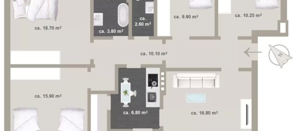 Apartamento de 4 dormitorios en Trentino-Alto Adige, Italy No. 48915 14