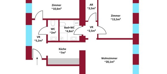 3-Zimmer Wohnung in Hernals, Austria, Nr. 7549 6