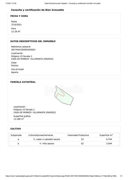 Grundstück in Villamanta, Spain 3973m², Nr. 116973