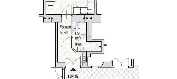 Estúdio em Rudolfsheim-Funfhaus, Austria N.º 40837 5