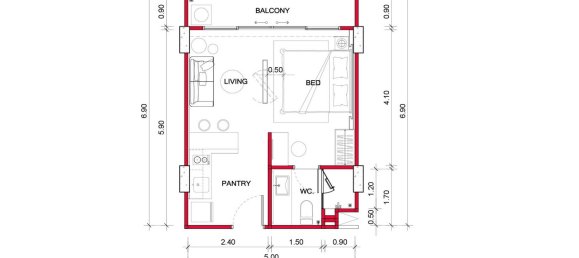 34.75m² Condominium for sale in Phuket, Southern Thailand, Thailand № 30234 9