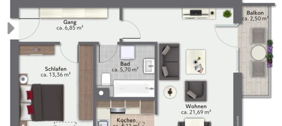 2 rooms Apartment in Muhldorf am Inn, Germany No. 348878 15