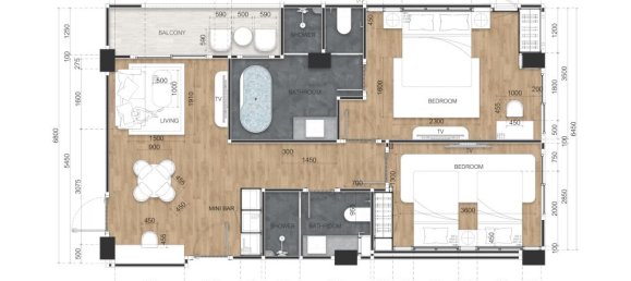 2 bedrooms Condo in Pattaya, Thailand No. 12097 4