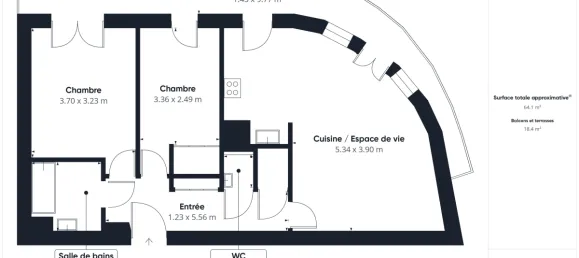 Apartamento de 2 dormitorios en Colombes, France No. 283177 5