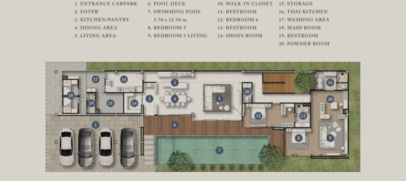 6 bedrooms Villa in Pattaya, Thailand No. 20183 13