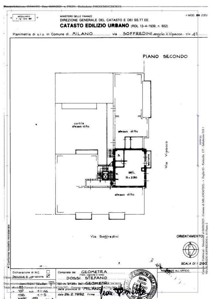 Квартира с 2 спальнями в Милан, Италия № 383423