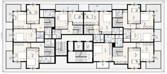 2غرفة شقة في Alanya, Turkey رقم 10131 14