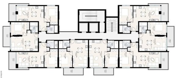 2غرفة شقة في Alanya, Turkey رقم 10131 17