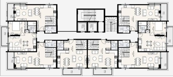 2غرفة شقة في Alanya, Turkey رقم 10131 16
