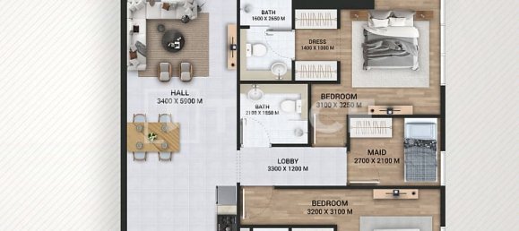 1 Schlafzimmer Wohnung in Dubai, UAE, Nr. 45822 11