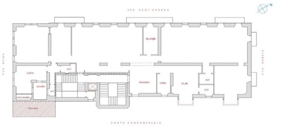 Oficina de 15 habitaciónes en Milan, Italy No. 248243 4