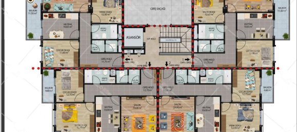 3 rooms Apartment in Alanya, Turkey No. 9739 7