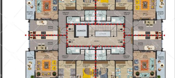 3 rooms Apartment in Alanya, Turkey No. 9739 6