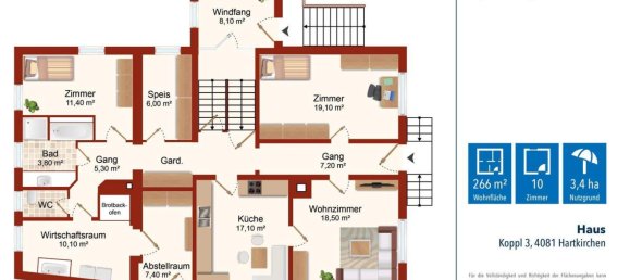Casa de 10 divisões em Hartkirchen, Austria N.º 185287 28