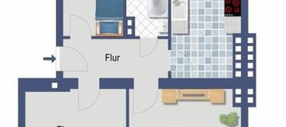 2غرفة شقة في Tegel, Germany رقم 111770 2