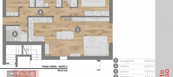 5-Zimmer Wohnung in Vigodarzere, Italy, Nr. 35333 3