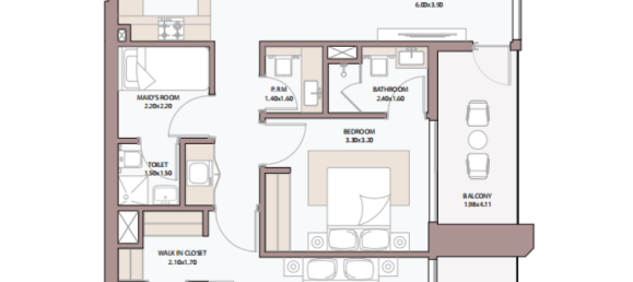 Квартира с 1 спальней в Дубай, ОАЭ № 121514 9