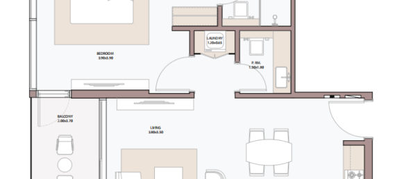 Квартира с 1 спальней в Дубай, ОАЭ № 121514 7