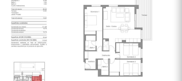 Apartamento de 3 dormitorios en Torre del Mar, Spain No. 152715 2