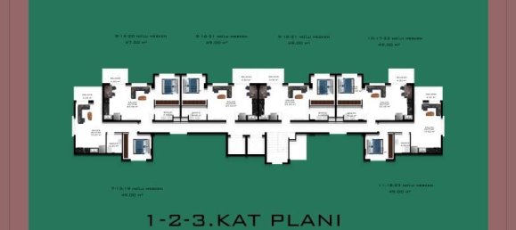 2 rooms Apartment in Alanya, Turkey No. 12888 8