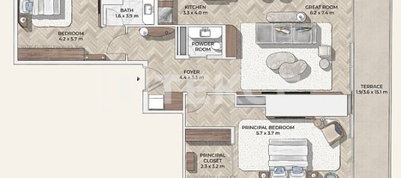 4 dormitorios apartamento en venta en Dubai, UAE № 102508 14