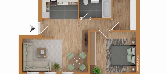 Apartamento de 1 dormitorio en Offenbach, Germany No. 260428 8