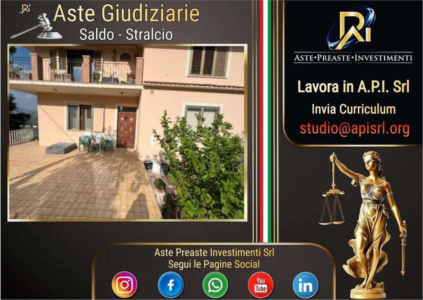 8 rooms Apartment in Alanno, Italy No. 268965