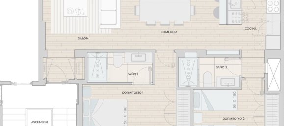 Apartamento de 2 dormitorios en Madrid, Spain No. 122591 19