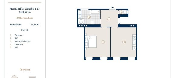 2 rooms Apartment in Mariahilf, Austria No. 137683 11