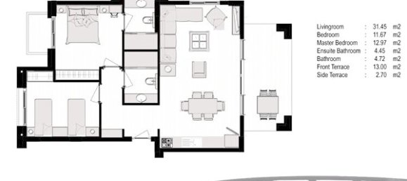 Apartment 2+1 in Side, Turkey No. 13848 9