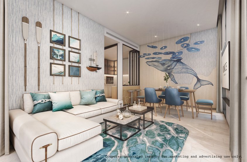 Apartamento de 2 dormitorios en Pattaya, Thailand No. 33549