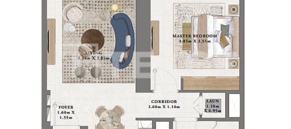 Apartamento T1 em Dubai, UAE N.º 97553 4