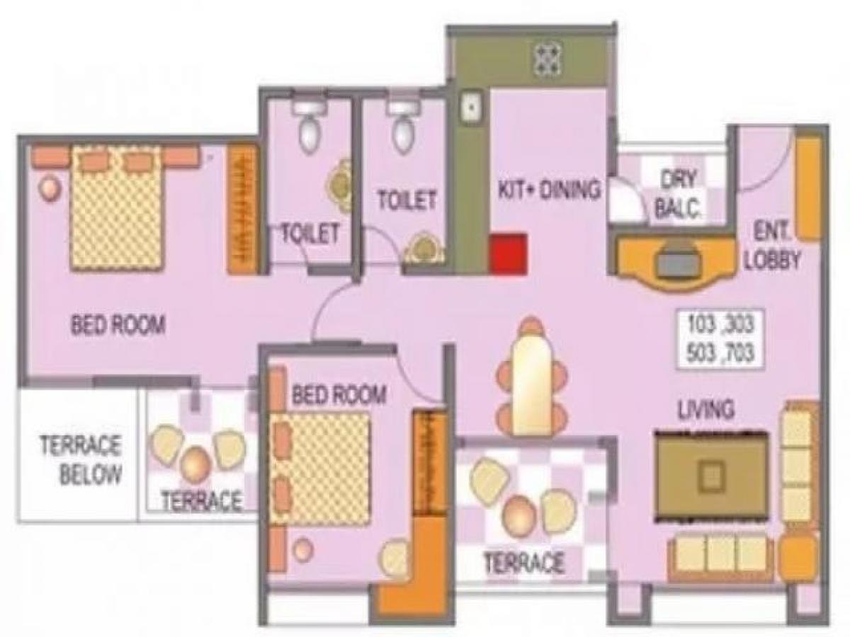 2 bedrooms House in Pune, India No. 49049
