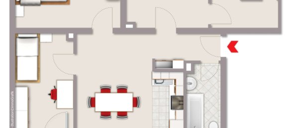 Квартира с 6 комнатами в Везель, Германия № 233156 24