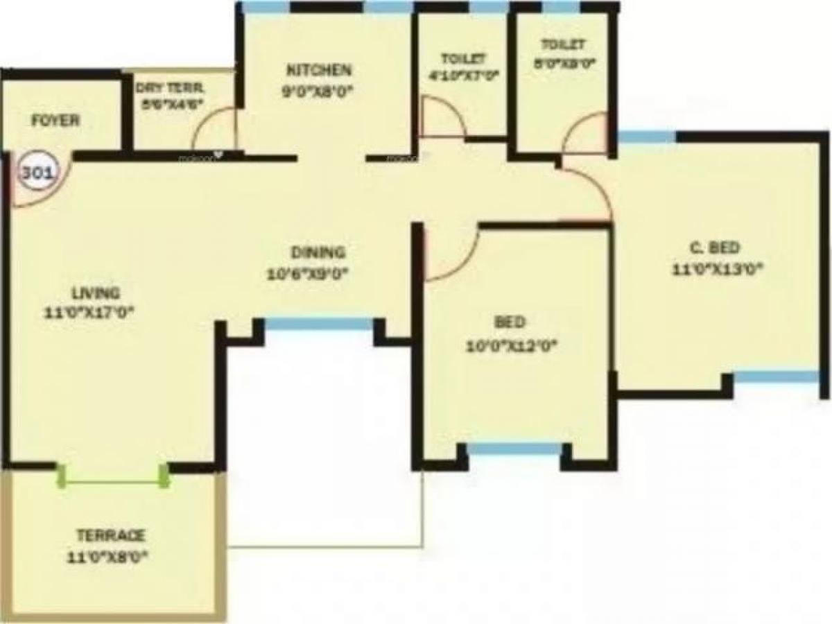 2 غرف نوم منزل في Pune, India رقم 47118