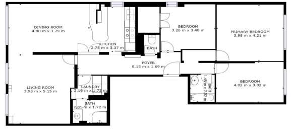 Квартира с 3 спальнями в Париж, Франция № 183366 15