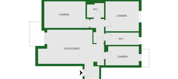 3-salle Appartement à Milan, Italy No. 241473 22